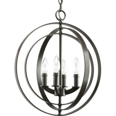 Progress Lighting P5142-20 Equinox 3 Light Antique Bronze Pendant Ceiling Light