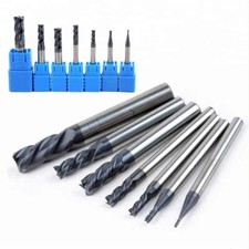 End Mill CNC Router Bits - 4 Flute - For Metal, Copper, Aluminium - HRC55