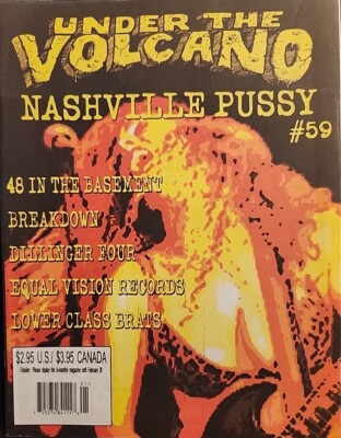 Under The Volcano Magazine #59 2000 Nashville Pussy Dillinger Lower Class Brats