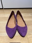 Madewell Sidewalk Skimmer Flats Purple Suede 7.5 — photo 1