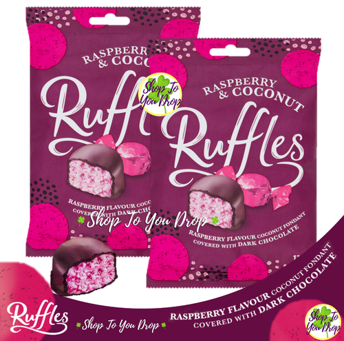 JAMESONS RASPBERRY RUFFLES SWEETS BAGS Dark Chocolate Valeo 135g Gift✨CHEAPEST✨ - Picture 7 of 12
