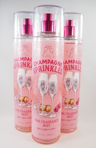 (3) Bath & Body Works Pink Champagne Sprinkles Fragrance Mist Spray 8oz New - Picture 11 of 12