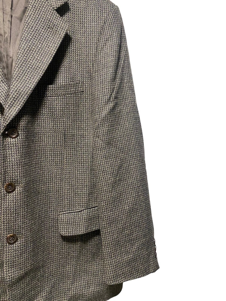 Blazer vintage años 90 Joseph Feiss pata de gallo mezcla de lana para hombre talla 44R Foto 2 de 4