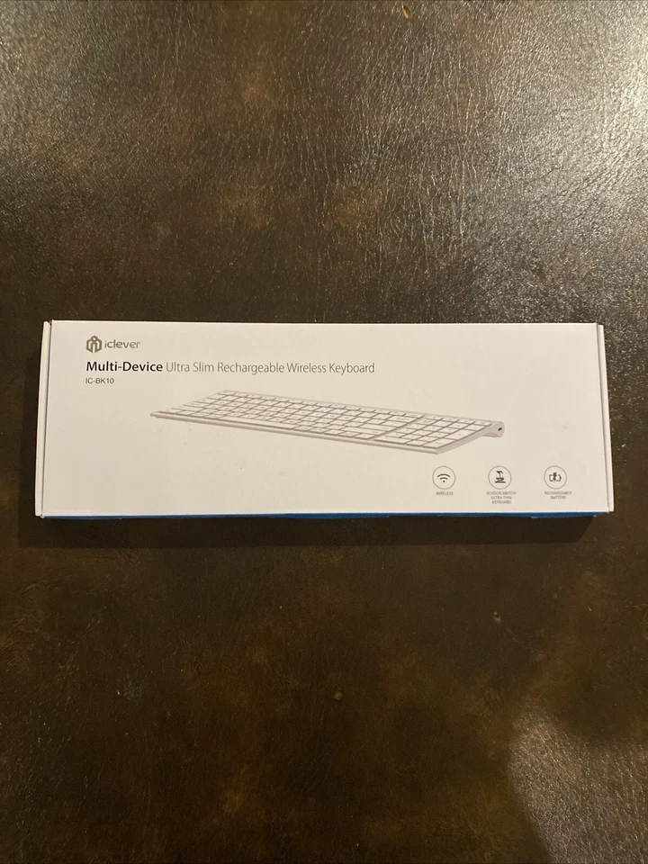 New iClever IC-BK10 Multi Device Connection Rechargeable Wireless Keyboard - Image 2 of 4