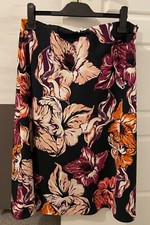 M&S midi floral/multicoloured skit size 14