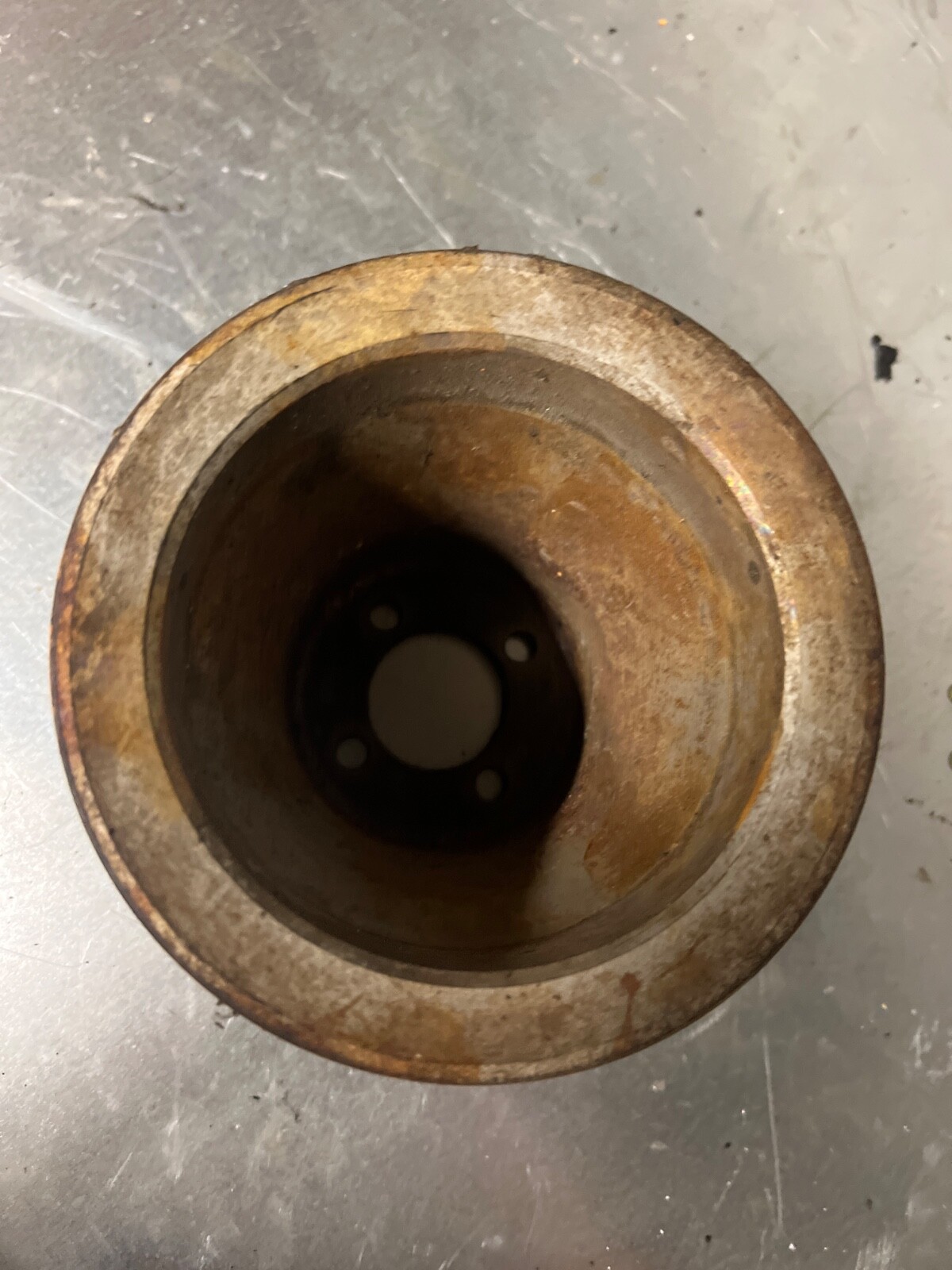 81-89 Rolls Royce Silver Spirit Spur front water pump pulley 4 screw UE44734