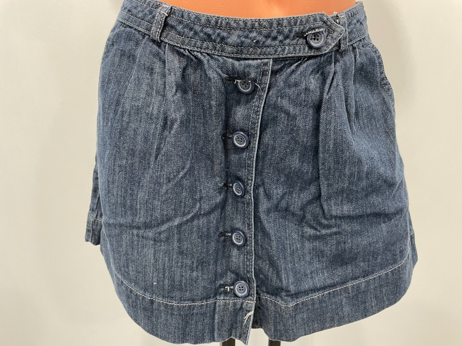 American eagle front button a Line  Mini Skirt Si… - image 1