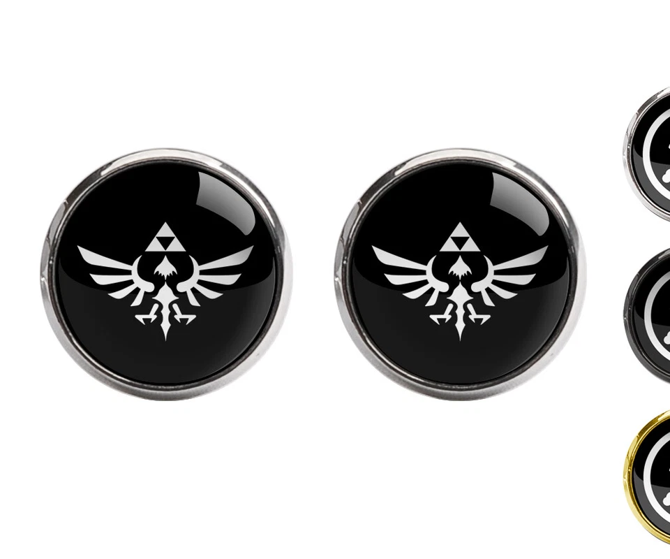 Legend of Zelda Men Woven Skinny Groom 2.5" Party Tie Necktie Cufflink Cuff Link - Image 2 of 3