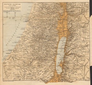 Southern Palestine. Israel 1912 old antique vintage map plan chart