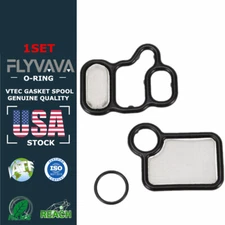 3X Genuine Solenoid Spool Valve Gasket Kit for Honda Accord VTEC K-series Filter