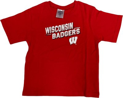 Wisconsin Badgers Boy's Bucky Badger T-Shirt 4T Red