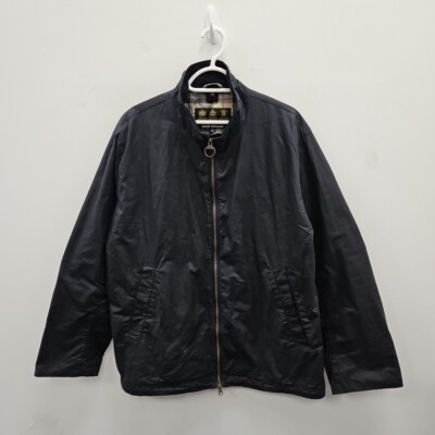 Barbour Admirality Wax Waterproof Navy Biker Country Lightweight
