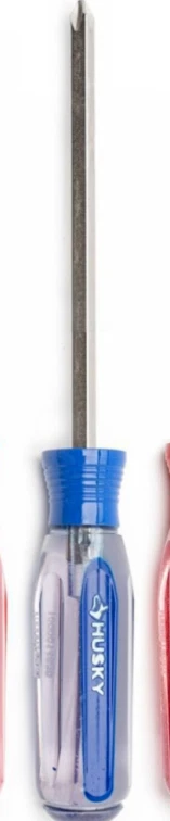 Husky Philips Screwdriver 12 Inch, Made in USA, Square Shaft, Blue