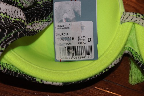 Brandneu mit Etikett Marie Joe Murcia gepolstertes Bikinioberteil (34D) und Faltenslip (Medium) UVP 205 $ - Bild 18 von 19