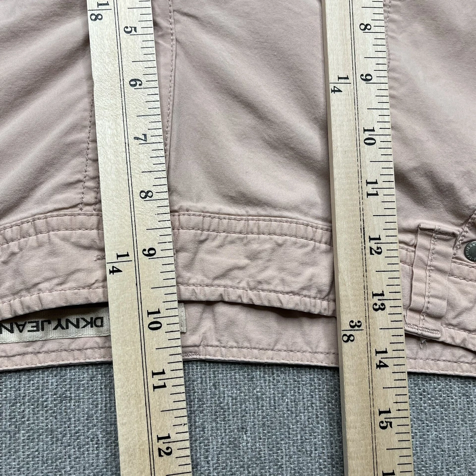 Pantalones Cortos DKNY Jeans Para Mujer Talla 10 Rosa Frontal Plano Bolsillo Corte Medio Informales Foto 4 de 4
