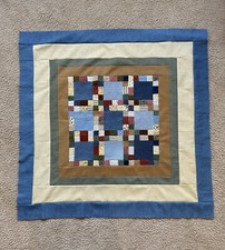 Patchwork Unfinished Quilt Top Table Top Wall Hanging Cotton 35  x 35  
