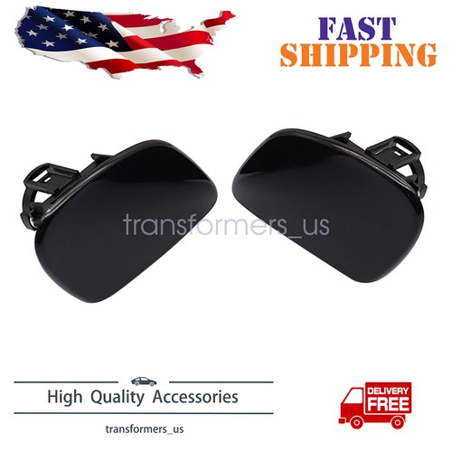 2Pcs Headlamp Washer Nozzle Cover Headlight Cleaning Cap For Lexus