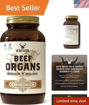 Beef Organs Complex   Grass Fed Liver, Heart, Kidney, Pancreas, and Spleen fo...