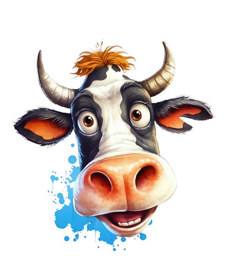 XXXL 30X30 cm car sticker sticker cow sticker