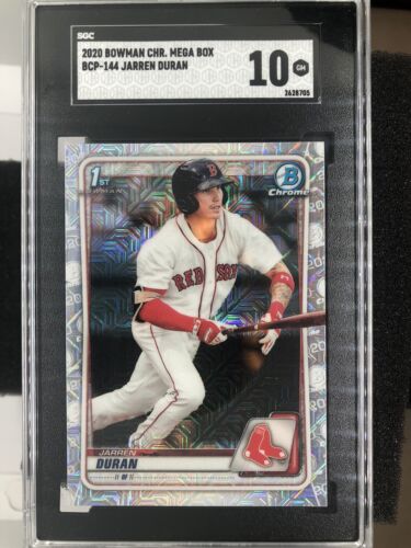 SGC 10 JARREN DURAN 1st 2020 Bowman Chrome Mega Box Mojo Refractor RC GEM MINT - Photo 1 sur 2