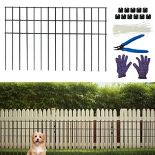 10 Pack 24"x15" No Dig Animal Barrier Fence Black Dig Protective Fence