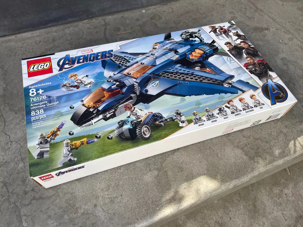 Lego Super Heroes Avengers Ultimate Quinjet 76126 Complete Set Pre Owned