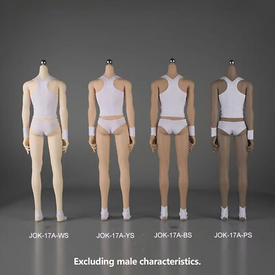 1/6 Male Teenager Body Seamless Muscular Figure 12'' for Phicen Hot Toys TBLeague