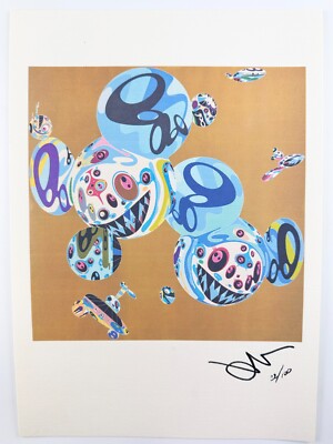 Takashi Murakami Original Vintage Art Print Lithograph Signed Limited COA