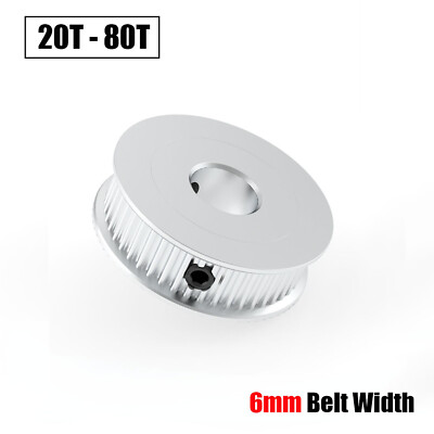 #ad GT2 Timing Belt Idler Drive Pulley 6mm Belt Width 20 80 Tooth Bore 3 15mm For 3D $12.68