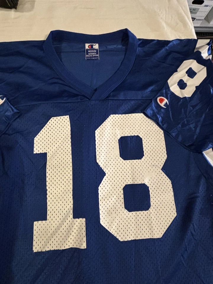 ВИНТАЖНАЯ ФУТБОЛКА ЧЕМПИОНА НФЛ 90-х Пейтона Мэннинга из Индианаполиса Кольтса мужская размер 40 M - Изображение 2 из 4