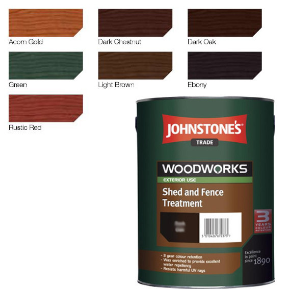 Johnstones Shed & Fence Treatment Acorn Gold 5L 5010426678481 eBay