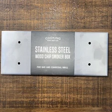 STAINLESS STEEL WOOD CHIP SMOKER BOX COOKING GIFT SET CO