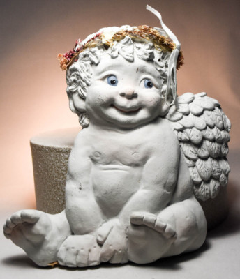 Dreamsicles: Smiling Cherub - DZ205 - Baby Cherub - Wall Hanging