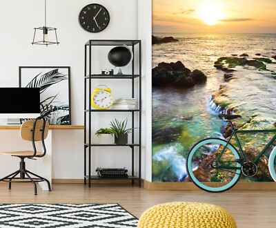 3D Sunny Sea G9486 Wallpaper Wall Murals Removable Self-adhesive Honey