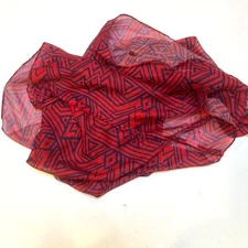 Wonder Woman Logo Polyester INFINITY Scarf   Red w Logos