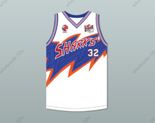 CUSTOM Jimmer Fredette 32 Shanghai Sharks with CBA & Sharks Patch 1 S-6XL