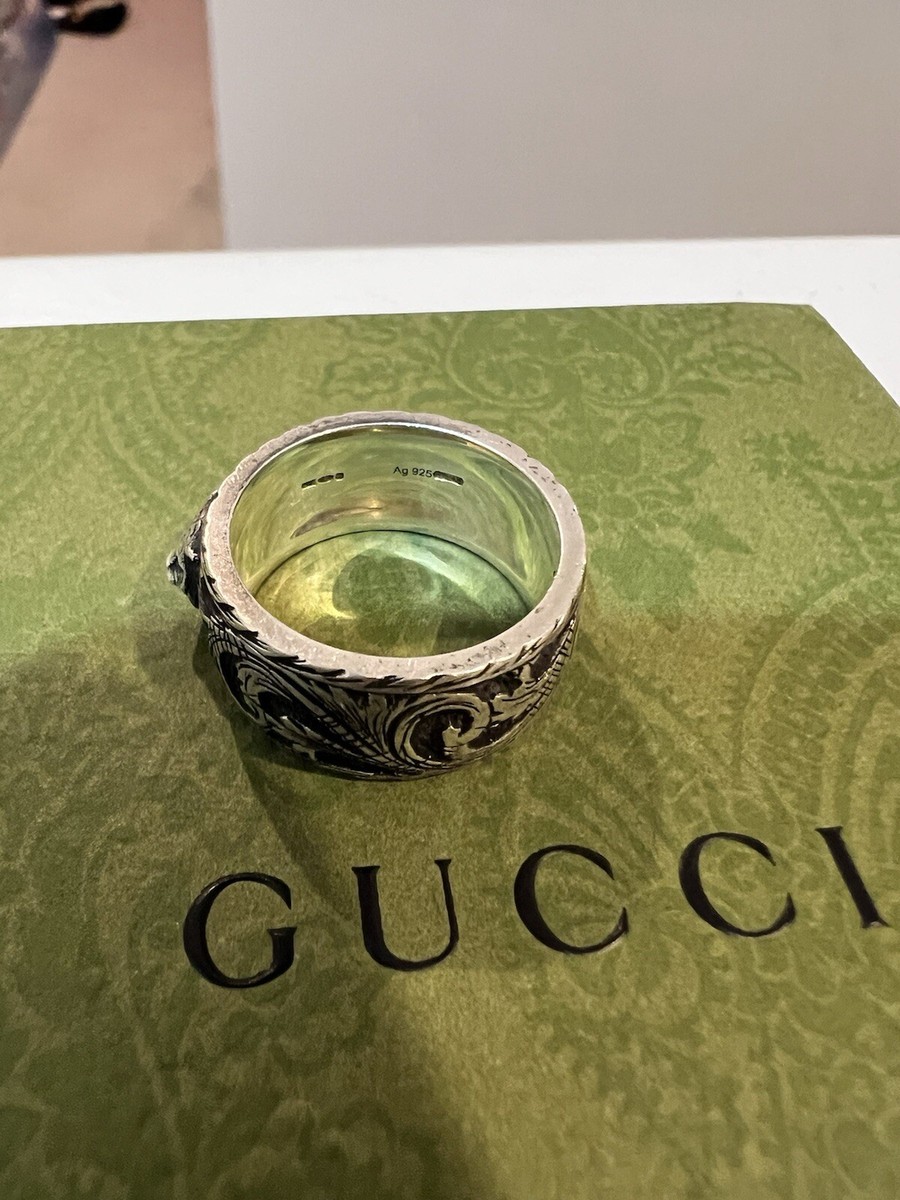 Gucci Ring Cat Head Silver 925 Size 18 Authentic | eBay Gucci Ring Cat Head Silver 925 Size 18 Authentic | eBay