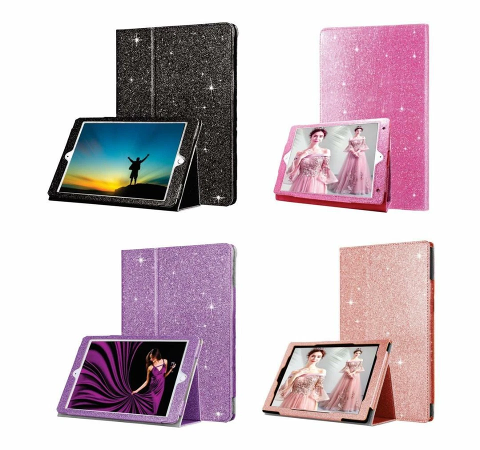 Luxury Glitter PU Leather Smart Cover Case For iPad 10.2 9th/8th Gen 2010-2021 - Image 2 of 4