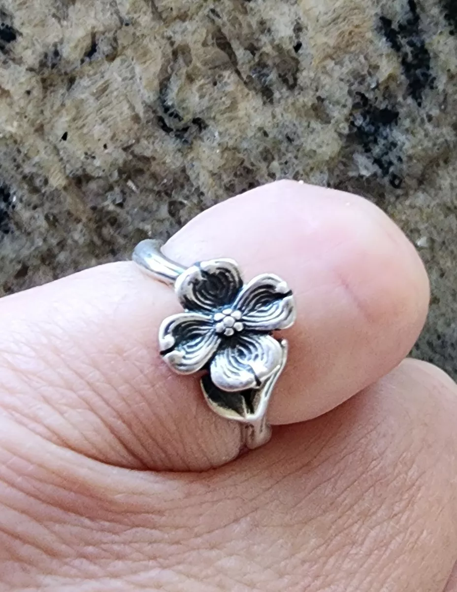 Retired James Avery Classic Dogwood Flower Ring Size 5 eBay