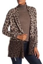 Philosophy Womens Ombre Leopard Open Cardigan...