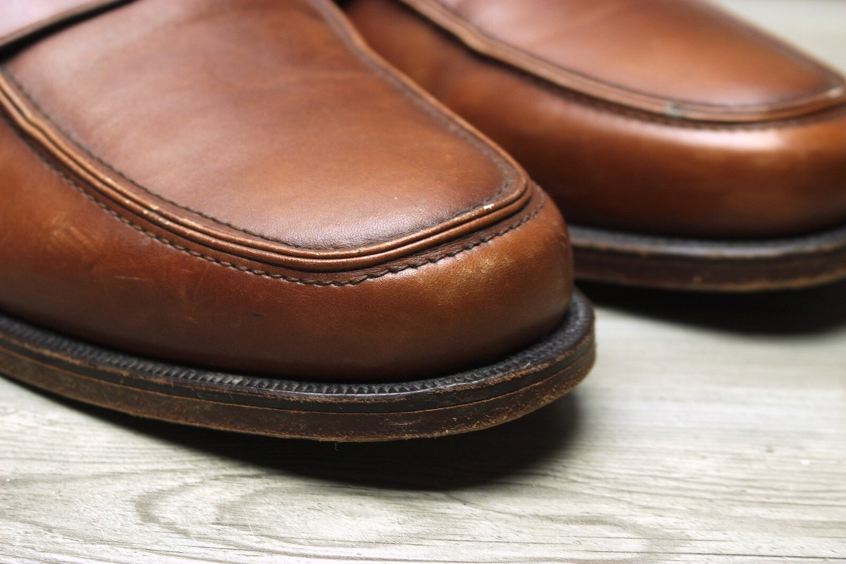 Loake ブラウン ペニーローファー Loake Imperial Brown Suede Penny Loafers - 7Mile Shoes