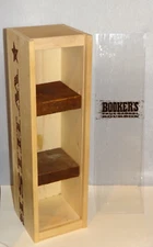 Booker's TRUE BARREL Bourbon Whiskey Wood Box Vintage Shotglass Cabinet