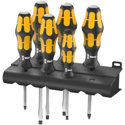 Wera 932/6 Schraubmeisselsatz + Rack Schraubendreher Set 6 -teilig