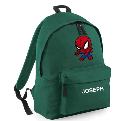 Personalisierter Schulrucksack Tasche Kinder beliebiger Name Text Rucksack PE Kit Spiderman - Bild 6 von 24