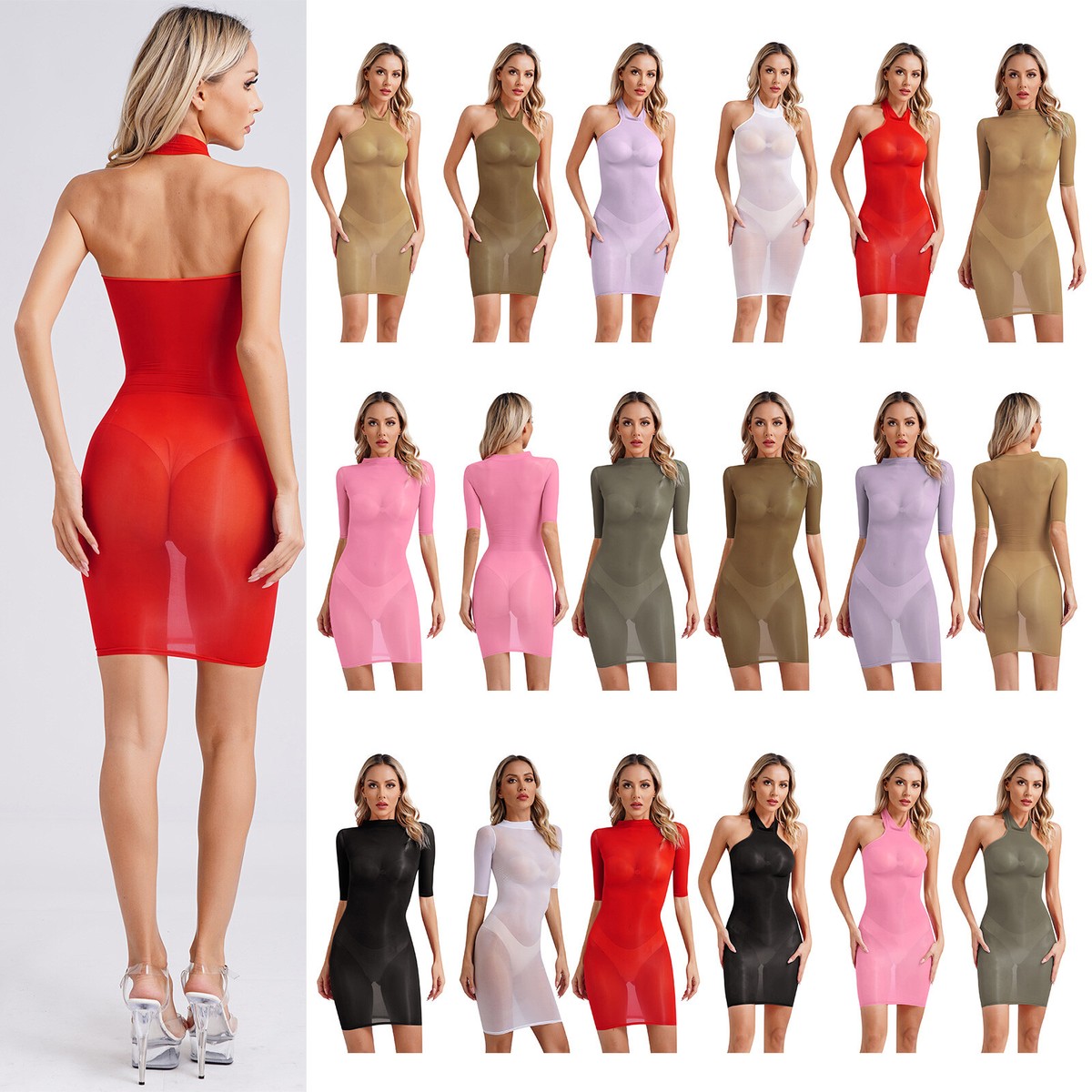 Womens Dress Bikini Lingerie Ladies Nightwear Sleepwear Clubwear Hip Wrap  Sexy | eBay