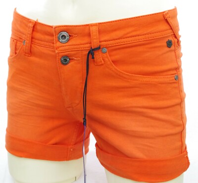 Freeman T Porter Damen Shorts Orange Romie New Magic 00025199 Farbe F126 Cherry