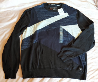 Pullover blau-schwarz langarm Herren Gr. XL  C&A Urbndist Urban District