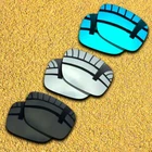 3 Pairs Lenses Replacement for-Oakley Holbrook XL Polarized - Black&Silver&Blue