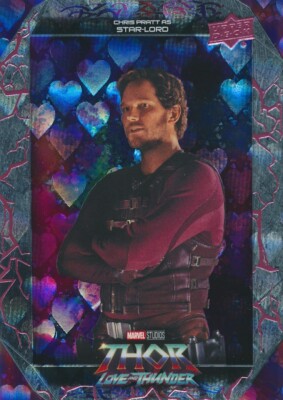 E-13 STAR-LORD CHRIS PRATT 2023 UD Thor Love & Thunder LOVE SILVER ENSEMBLE