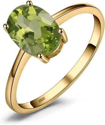 JewelryPalace Echt Edelstein Granat Citrin Peridot Blautopas Amethyst Ringe,